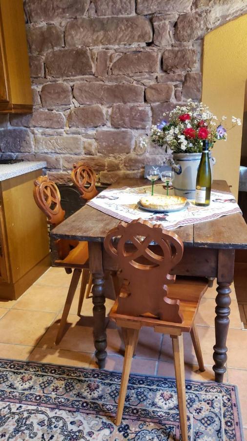 GITE A LA PETITE FONTAINE-PLAIN PIED-MAISON ALSACIENNE RENOVEE AVEC PASSION-4 PERS-4nuitées minimum Langensoultzbach Esterno foto