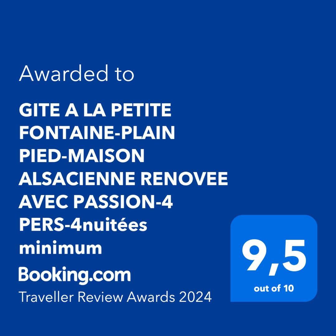 GITE A LA PETITE FONTAINE-PLAIN PIED-MAISON ALSACIENNE RENOVEE AVEC PASSION-4 PERS-4nuitées minimum Langensoultzbach Camera foto